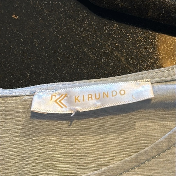 Kirundo Sweet Babydoll Tiered Soft Blue Sleeveless Dress Ballet core Fairy core - Picture 7 of 9